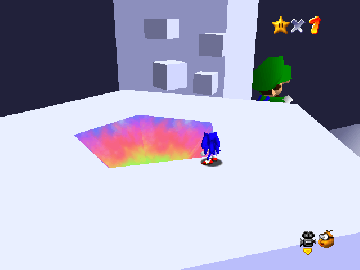 Sonic in Mario's Mind