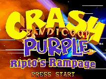 2 in 1 - Crash Bandicoot Purple - Ripto's Rampage & Spyro Orange - The Cortex Conspiracy (Independent)