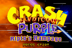 Screenshot 1 of 2 in 1 - Crash Bandicoot Purple - Ripto's Rampage & Spyro Orange - The Cortex Conspiracy (Independent)