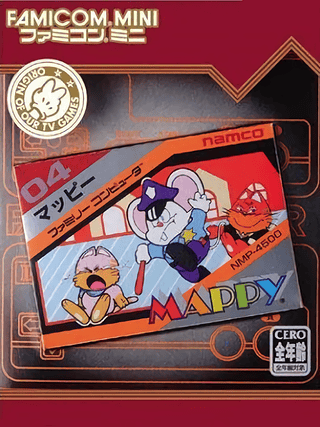 Famicom Mini: Mappy Cover Art