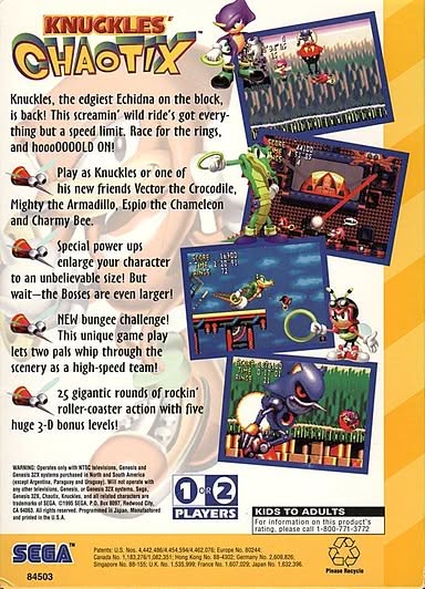 Knuckles' Chaotix Artwork 2