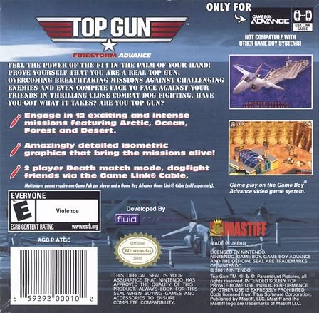 Top Gun: Firestorm Advance Artwork 2