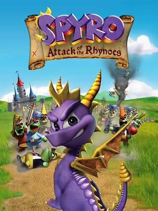 Spyro: Attack of the Rhynocs Cover Art