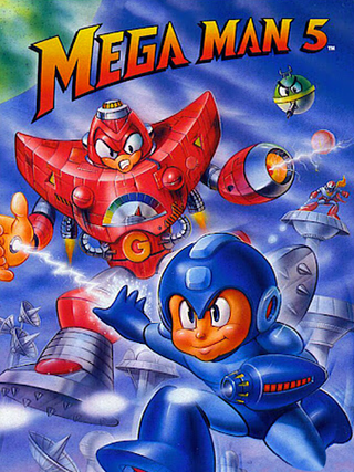 Mega Man 5 Cover Art