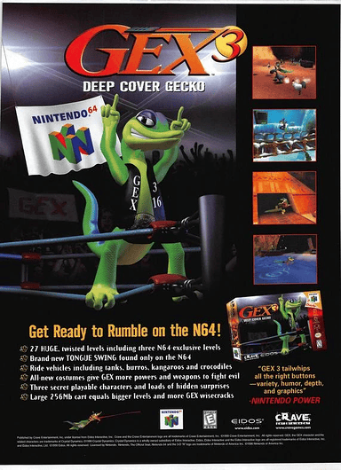 Gex 3: Deep Cover Gecko Artwork 1